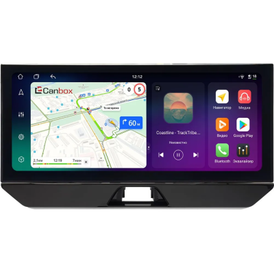 Штатная магнитола Toyota Harrier 4 (XU80), Venza 2 2020+ 12,3 дюйма Carmedia HP-T1211-KP-T-12-8256-TS10 на Android 12 (4G-SIM, 8/256, DSP, QLed) LEXUS Style