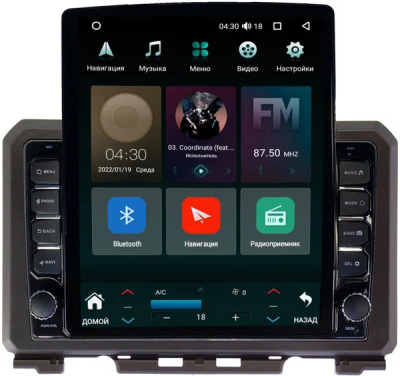 Штатная магнитола Suzuki Jimny 4 2018-2024 Canbox M-Line 5610-9216 на Android 10 (4G-SIM, 2/32, DSP, QLed, Tesla)