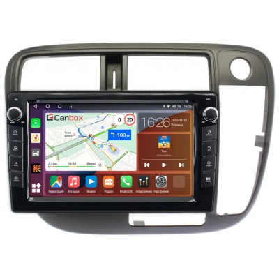 Штатная магнитола Honda Civic 6 1995-2000 (авто без климат-контроля, правый руль) Canbox H-Line 7822-9-226 Android 10 (4G-SIM, 4/32, DSP, IPS) С крутилками