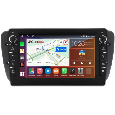 Штатная магнитола Canbox H-Line 7833-9308 для Seat Ibiza 4 2008-2015 на Android 10 (4G-SIM, 4/64, DSP, IPS) С крутилками