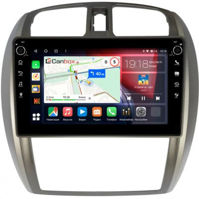 Штатная магнитола Mazda Familia (Y11) 1999-2008 (для авто с климат-контролем) Canbox H-Line 7803-9-046 на Android 10 (4G-SIM, 4/64, DSP, IPS) С крутилками
