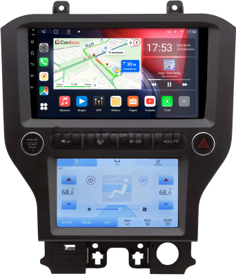 Штатная магнитола Ford Mustang 6 2014-2023 Canbox L-Line 4169-9-0040 на Android 10 (4G-SIM, 2/32, TS18, DSP, QLed)