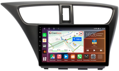Штатная магнитола Honda Civic 9 5D 2011-2015 (левый руль, хэтчбэк) Canbox H-Line 4166-9-0108 на Android 10 (4G-SIM, 4/32, DSP, QLed)
