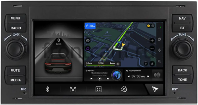 Штатная магнитола Canbox M-Line 7641 2/32 для Ford Tourneo Transit 2006-2013 на Android 10 (4G-SIM, DSP, IPS) black