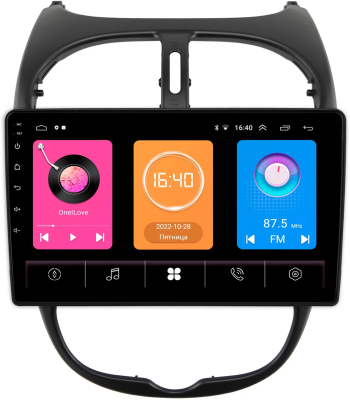 Штатная магнитола Peugeot 206 1998-2012 OEM RK9-9117 Android 10 (CarPlay, AHD, 1/32)