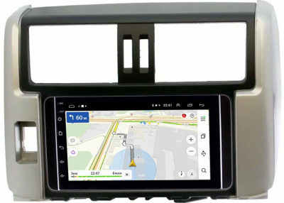 Магнитола в штатное место 2 din Toyota LC Prado 150 2009-2013 (серебро) OEM на Android 10 (CarPlay, AHD, 1/32) (RK7-RP-TYLP15X-236)