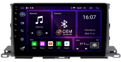 Штатная магнитола Toyota Highlander 3 (U50) 2013-2019 Canbox RS10-1035 1.5/32 Android 10 (IPS, DSP, CarPlay)