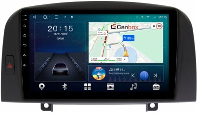 Штатная магнитола Canbox M-Line 4544-9259 для Hyundai Sonata 5 (NF) 2004-2007 на Android 10 (4G-SIM, 2/32, DSP, QLed)