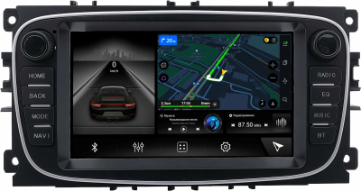 Магнитола в штатное место 2 din Ford Focus 2, C-MAX, Mondeo 4, S-MAX, Galaxy 2, Tourneo Connect 2006-2015 (черный) Canbox M-Line 9864-RP-2054-492 на Android 10 (4G-SIM, 4/64, DSP)