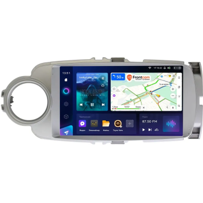 Штатное головное устройство Teyes CC3L 4/32 9 дюймов RM-9245 для Toyota Vitz 3 (XP130), Yaris 3 2010-2017 (правый и левый руль, серая) на Android 10 (4G-SIM, DSP, IPS)