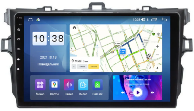 Магнитола для Toyota Corolla 2006-2013 Black Parafar на Андроид 12.0 PF692RGx