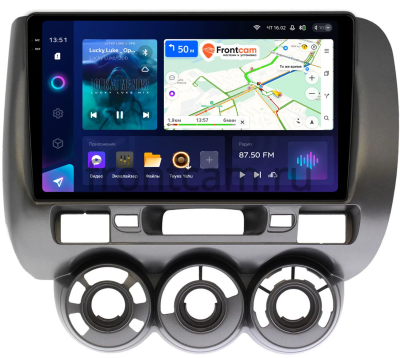 Штатное головное устройство Teyes CC3 2K 360 6/128 9.5 дюймов RM-9187 для Honda Fit 2001-2008 (авто без климат-контроля) на Android 10 (4G-SIM, DSP, QLed)