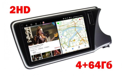 Магнитола Vaycar 10VO4_2HD для HONDA Grace 2014-2020 (Андроид, 4+64Гб, 2HD)