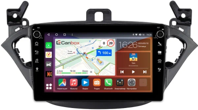 Штатная магнитола Opel Corsa E 2014-2019 Canbox M-Line 7801-9-3423 на Android 10 (4G-SIM, 2/32, DSP, IPS) С крутилками
