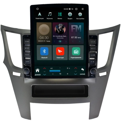 Штатная магнитола Subaru Legacy 5, Outback 4 2009-2014 (серая, левый руль) Canbox M-Line 5614-9051 на Android 10 (4G-SIM, 4/64, DSP, QLed, Tesla)
