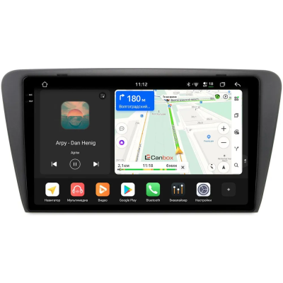 Штатная магнитола Canbox PRO-Line 2K 4257-1048 для Skoda Octavia A7 2013-2020 (глянцевая) на Android 13 (4G-SIM, 4/64, DSP, QLed)