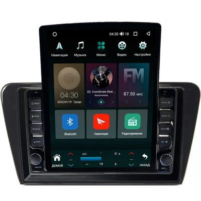 Штатная магнитола Skoda Octavia A7 2013-2020 (глянцевая) Canbox M-Line 5610-1048 на Android 10 (4G-SIM, 2/32, DSP, QLed, Tesla)