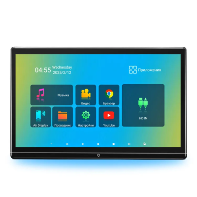Навесной монитор 13.3" на подголовник ER1370AN (HDMI in/out, OLED, 4+64Gb) на Android 13 с дублированием экрана