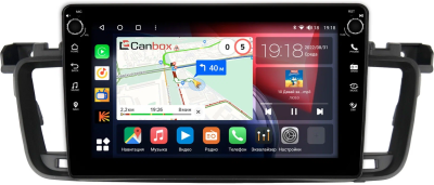 Штатная магнитола Canbox M-Line 7801-9-271 для Peugeot 508 2011-2018 на Android 10 (4G-SIM, 2/32, DSP, IPS) С крутилками