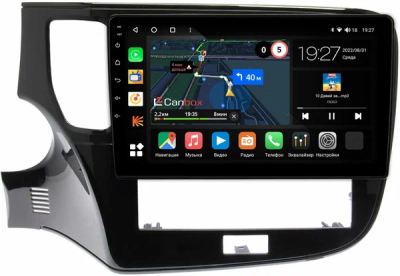 Штатная магнитола Mitsubishi Outlander 3 2012-2024 Canbox M-Line 4543-10-1153 на Android 10 (4G-SIM, 2/32, DSP, QLed)
