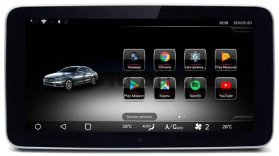 Штатная магнитола Radiola TC-7705 для Mercedes C-klasse (W205), GLC-klasse (X253), V-klasse на Android 10.0