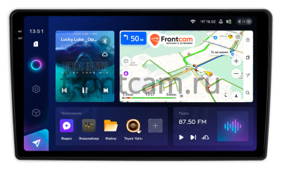 Штатное головное устройство Kia Optima 2000-2005 Teyes CC3 2K 360 6/128 9.5 дюймов RM-9-1129 на Android 10 (4G-SIM, DSP, QLed)