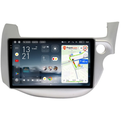 Штатное головное устройство Honda Fit 2 2007-2014 (светло-серая) Teyes CC4 Pro 2K 8/128 10.36 дюймов RM-10-671 на Android 13 (4G-SIM, DSP, QLed, AI)