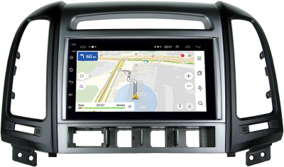Магнитола в штатное место 2 din Hyundai Santa Fe II 2005-2012 (4 кнопки) OEM на Android 10 (CarPlay, AHD, 1/32) (RK7-RP-HDSFD-106)
