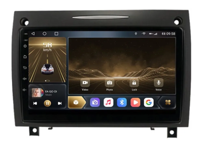 Carmedia SF-9988-A-Q-TS105 магнитола для Mercedes-Benz SLK (r171) 2004-2011 на Android 14 c 6GB, DSP, 4G