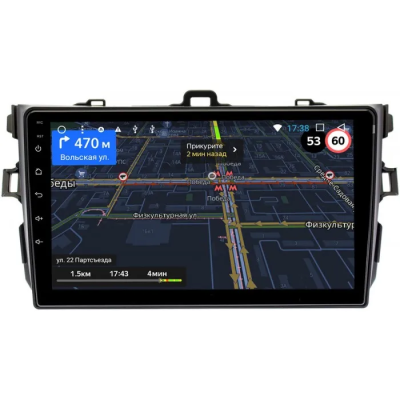 Штатная магнитола Toyota Corolla (E150) 2006-2013 (черная, без воздуховодов) OEM RK9-9094 на Android 10 (CarPlay, AHD, 1/32)
