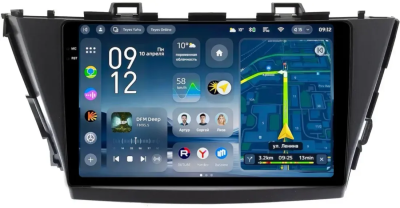 Штатное головное устройство Toyota Prius Alpha (ZVW40, ZVW41) 2011-2014 (правый руль) Teyes CC4 Pro 2K 12/256 9.5 дюймов RM-9-TO296N на Android 13 (4G-SIM, DSP, QLed, AI)