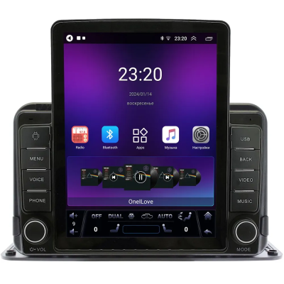 Универсальная магнитола 2 DIN 9 дюймов Canbox GT095-9191 на Android 10 (QLed, 2/32, DSP, CarPlay) для установки на торпедо