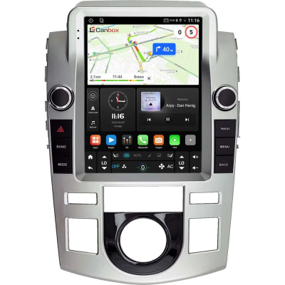 Штатное головное устройство Kia Cerato Koup 2 (2008-2013) Canbox M-Line (Tesla style) 9.7 дюймов 4/64 5622-1312-226 на Android 10 (4G-SIM, DSP, QLed)