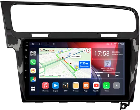 Штатная магнитола Canbox L-Line 4295-10-469 для Volkswagen Golf 7 2012-2020 (глянцевая) на Android 10 (4G-SIM, 6/128, TS18, DSP, QLed)