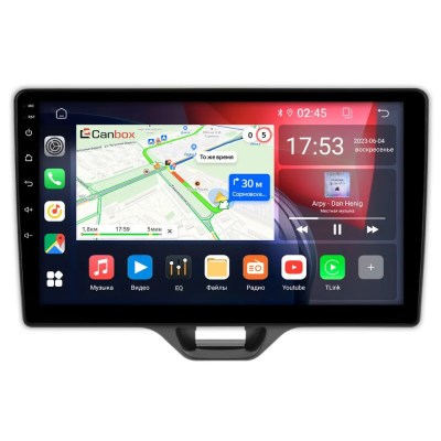 Штатная магнитола Toyota Yaris 4, Yaris Cross 2020-2024 (левый руль) Canbox Logic-i3 5738-10-552 на Android 11 (4G-SIM, 6/128, DSP, 360, QLed)