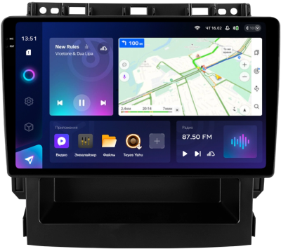 Штатное головное устройство Teyes CC3 2K 360 6/128 9.5 дюймов RM-9-768 для Subaru Forester 5, Impreza 5, XV 2, Crosstrek 2 2017-2024 на Android 10 (4G-SIM, DSP, QLed)