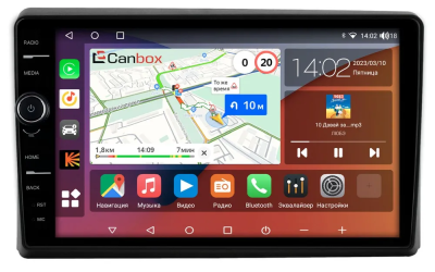 Штатная магнитола Canbox H-Line 7844-9-506 для Toyota Tacoma 3 2015-2022 на Android 10 (4G-SIM, 6/128, DSP, QLed)