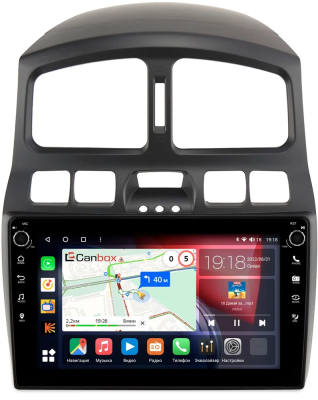 Штатная магнитола Hyundai Santa Fe 2000-2006, Santa Fe (Classic) 2007-2013 Canbox H-Line 7803-9-223 на Android 10 (4G-SIM, 4/64, DSP, IPS) С крутилками