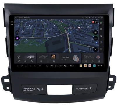 Carmedia OL-9636-MKD-9509-2K-12512-D7 штатная магнитола для Mitsubishi Outlander XL (2006-2012), Peugeot 4007, Citroen C-Crosser на Android 13 c 12GB, DSP, 4G