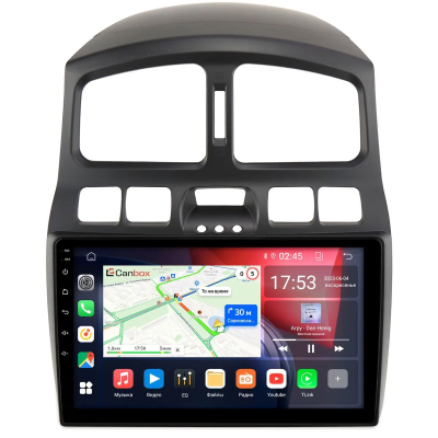 Штатная магнитола Hyundai Santa Fe 2000-2006, Santa Fe (Classic) 2007-2013 Canbox Logic-i3 5737-9-223 на Android 11 (4G-SIM, 6/128, DSP, 360, QLed)
