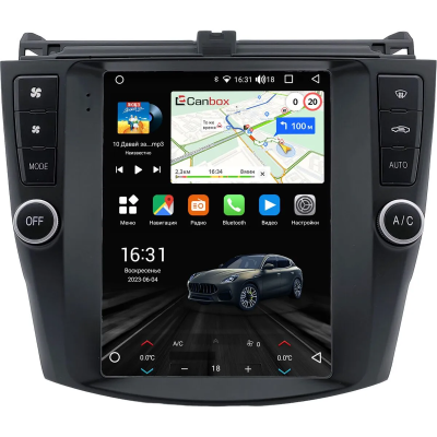 Штатное головное устройство Honda Accord 7 2002-2008 (Тип 1) Canbox M-Line (Tesla style) 9.7 дюймов 4/64 5622-1312-171 на Android 10 (4G-SIM, DSP, QLed)