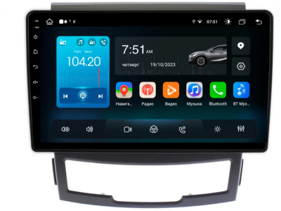Roximo 4G RX-4011 штатная магнитола для SsangYong Actyon 2, Korando 3 2010-2013 на Android 13 с 8GB, DSP, 4G