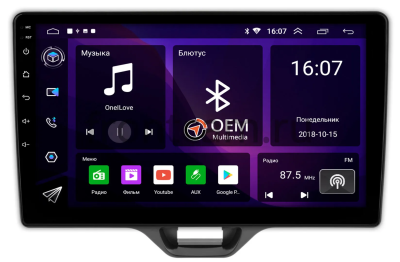 Штатная магнитола Toyota Yaris 4, Yaris Cross 2020-2024 (левый руль) Canbox RS10-552 1.5/32 на Android 10 (IPS, DSP, CarPlay)