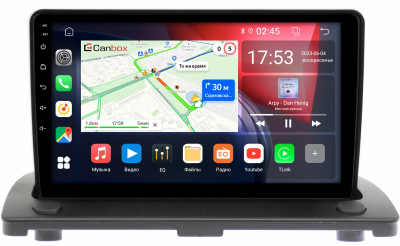 Штатная магнитола Volvo XC90 (2002-2014) (устанавливается наверх) Canbox EVO 5811-9123 на Android 14 (4G-SIM, 6/128, DSP, QLed, AI, 360)