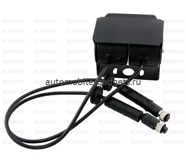 Pleervox PLV-CAM-TR02 Двойная камера для грузового транспорта с сенсором CCD и защитным козырьком