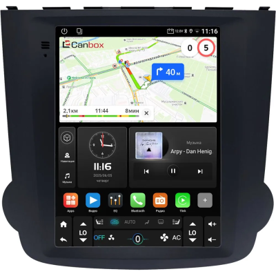 Штатное головное устройство Honda CR-V 3 2006-2012 (Тип A - Для авто без климата) Canbox (Tesla style) 9.7 дюймов 4/64 GTR096-1312-14 на Android 10 (QLed, DSP, CarPlay)