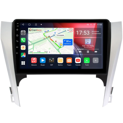 Штатная магнитола Toyota Camry XV50 2011-2014 Canbox Logic-i3 5722-10-169 на Android 11 (4G-SIM, 4/64, DSP, 360, QLed) (для авто без камеры)