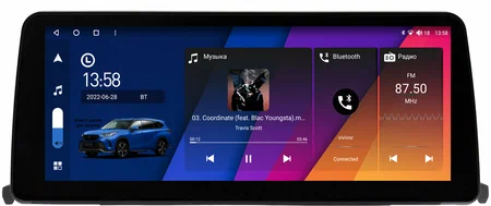 Штатная магнитола BMW 1 (F20, F21) 2011-2019 12.3 дюйма Canbox M-Line 7811-2109 на Android 10 (4G-SIM, 2/32, DSP, QLed) BMW Style