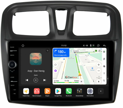 Штатная магнитола Renault Logan 2, Sandero 2 (Stepway) 2012-2022 Canbox PRO-Line 7873-1090 на Android 13 (4G-SIM, 12/256, DSP, QLed)