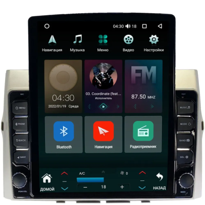 Штатная магнитола Canbox PRO-Line 7888-9325 для Toyota Corolla Verso 2004-2009 на Android 13 (4G-SIM, 12/256, DSP, QLed, Tesla)